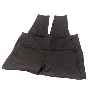 Thinx Legging Pull-on Black Athleisure Athletic Absorbent Pants with Side Pocket